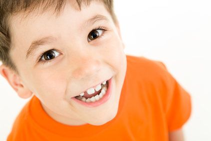 close-up of a smiling child