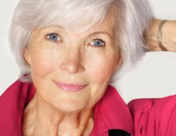 Photo of an older woman with white hair